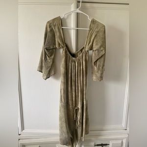 Blue Life Tie Dye Off the Shoulder Romper